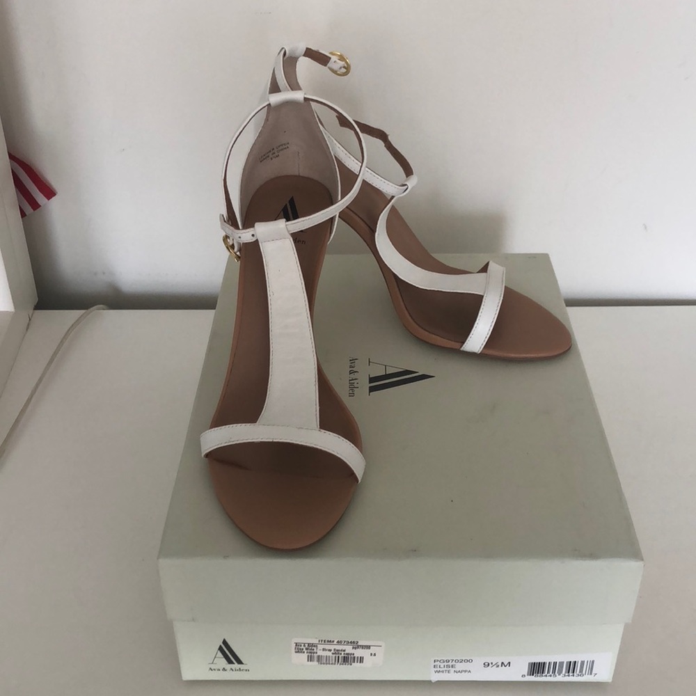 Ava&Aiden ‘Elise’ white stiletto- worn once!